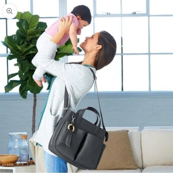 SKIP HOP GREENWICH DIAPER BAG SMOKE - Picture 2 of 16